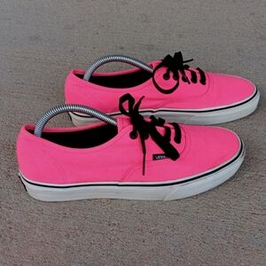 Vans Pink and Black Women's Sneakers
